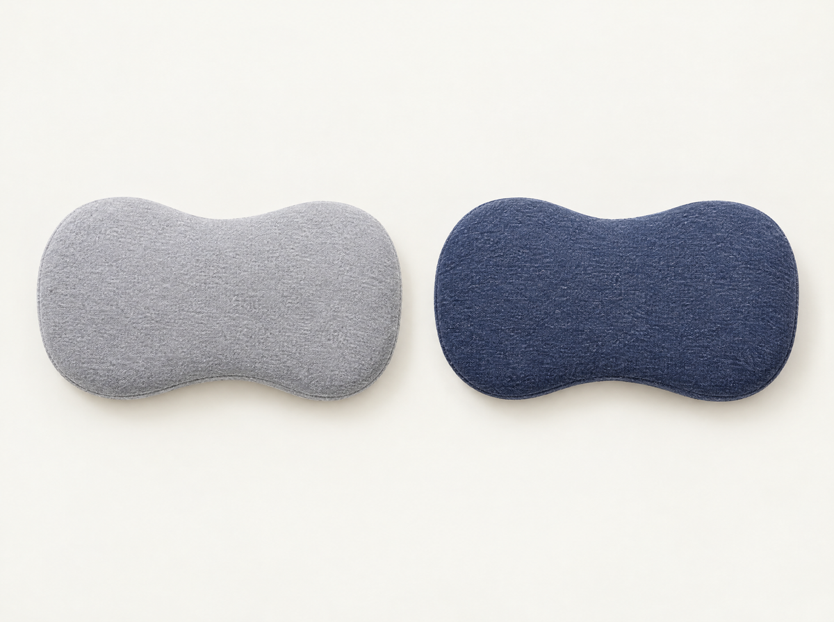Mix bundle: one light gray and one navy blue NightCurve pillow