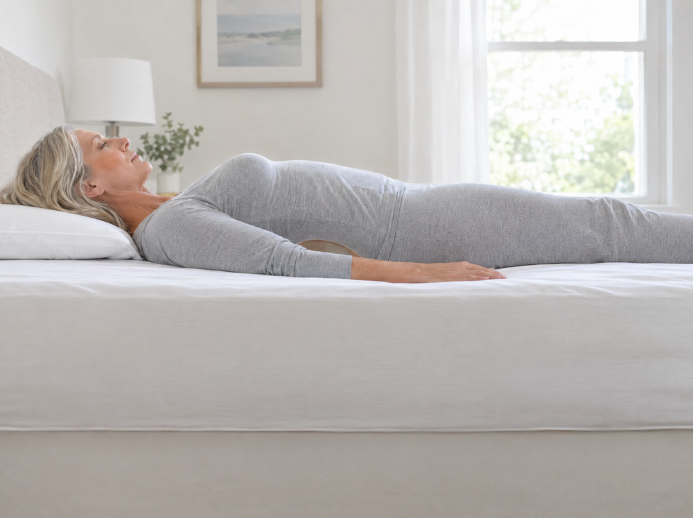 Lying on a mattress without support: a gap under the lower back